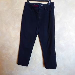 black pants cropped size 12